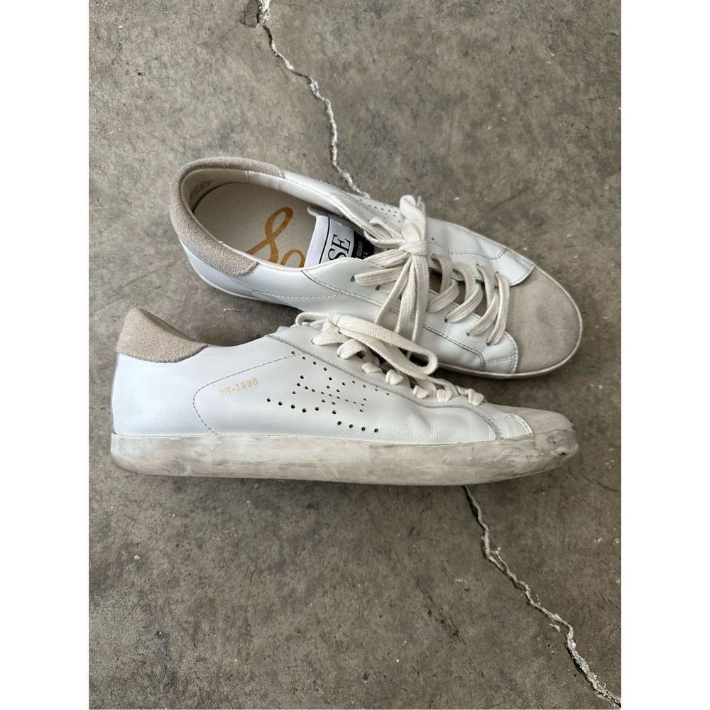 Sam Edelman Aubrie Leather Shoes White Womens Sz 8